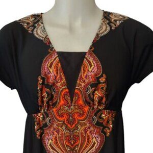 FALL SALE Vintage Fashion Bug Dress Boho FALL Colors Size S EUC